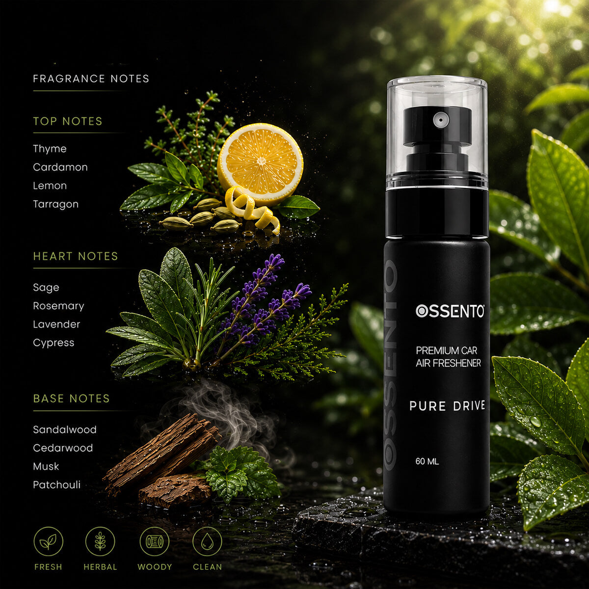 Pure Drive Car Air Freshener Spray - 60ml