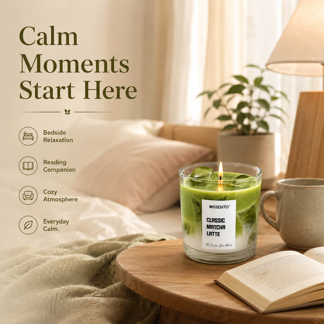 Classic Matcha Latte Scented Candle | 100% Organic Soy Wax
