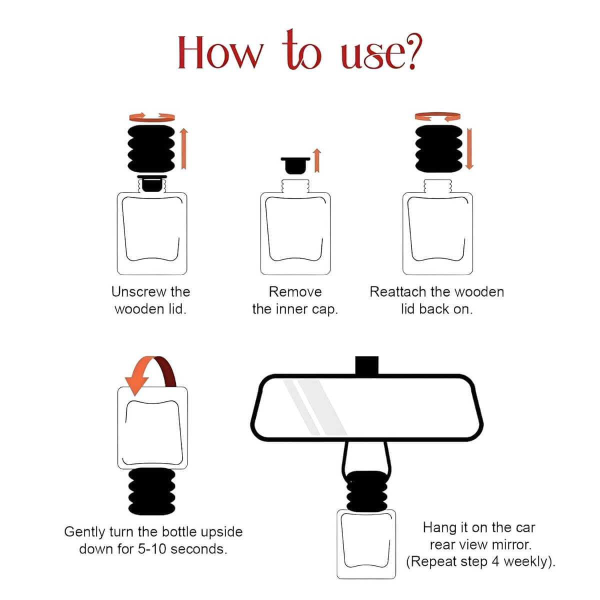 Car Hanging Diffuser – Long Lasting Premium Car Fragrance - 10ml