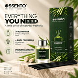 Lemongrass Reed Diffuser for Bathroom & Small Spaces | 30 ml | Long-Lasting Home Fragrance