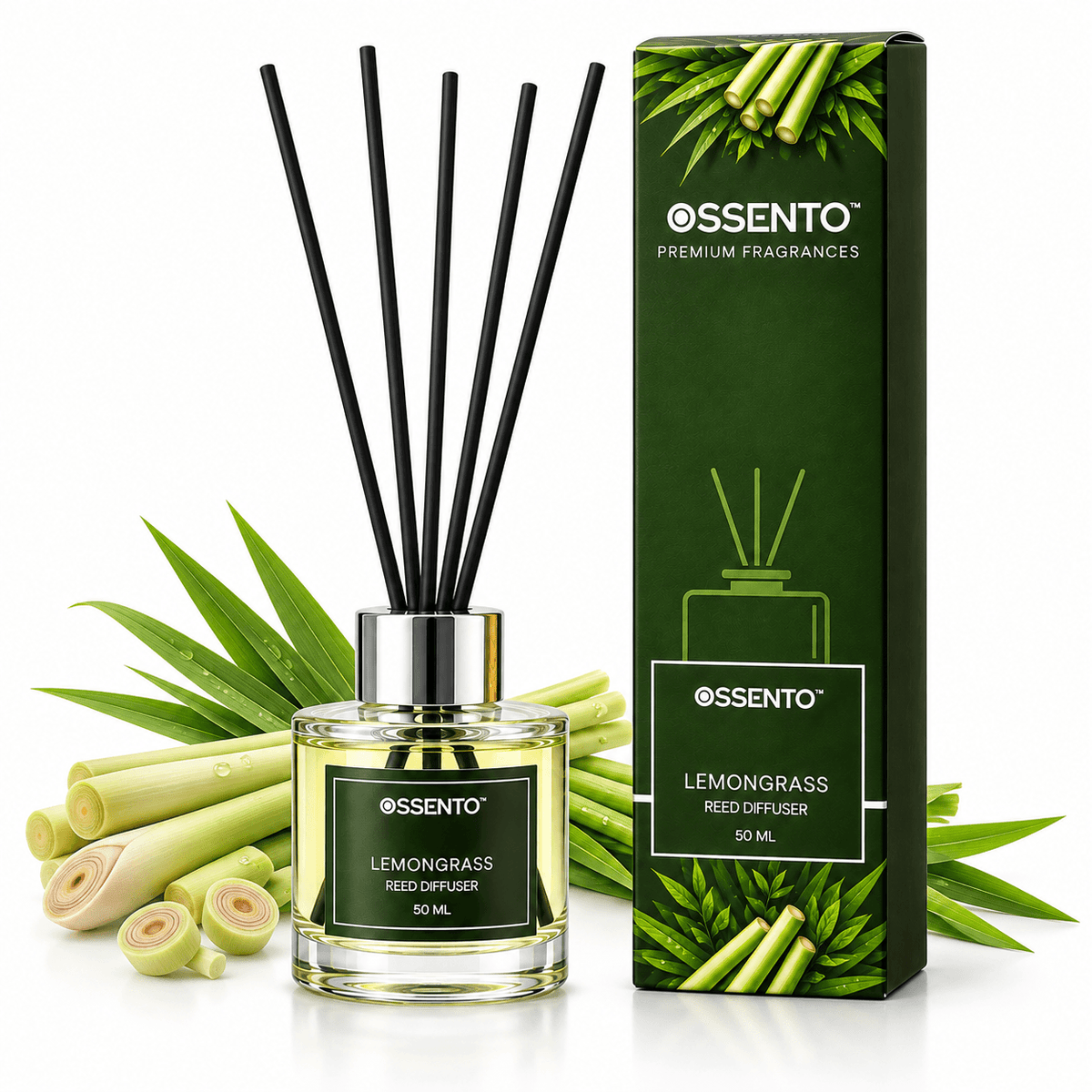Lemongrass Reed Diffuser for Home & Office | 50 ml