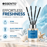Ocean Salt Reed Diffuser for Bathroom & Small Spaces | 30 ml